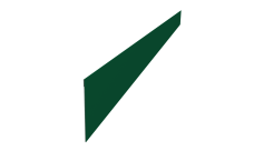 Ламель забора жалюзи Palermo стартовая/финишная для калиток и ворот Grand Line 0,45 Drap TX RAL 6005 зеленый мох