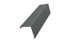 Декоративная накладка на столб универсальная угловая 60х60 для забора жалюзи Grand Line 0,45 PE RAL 7005 мышино-серый (1,8м)