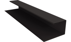 Планка П-образная Экобрус Grand Line 0,5 Velur RR 32 темно-коричневый (2м)