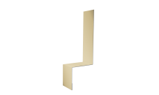 Планка примыкание боковое фальц Grand Line 0,45 Drap TX RAL 1015 светлая слоновая кость (2м)