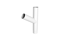 Тройник Ø90 Vortex Mix PE RAL 9003 сигнальный белый