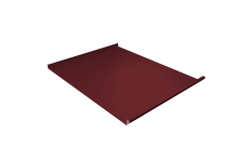 Фальц двойной стоячий Grand Line 0,5 Satin Matt TX с пленкой на замках RAL 3005 красное вино