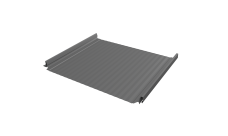 Кликфальц Pro Gofr Grand Line 0,45 PE с пленкой на замках RAL 9006 бело-алюминиевый