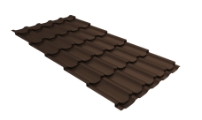 Металлочерепица "Квинта плюс" ("Kvinta plus") 0,5 Satin Matt TX RAL 8017 шоколад
