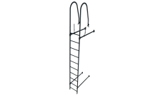 Кронштейн кровельный для лестницы Grand Line RAL 7016 (комплект)