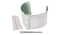 Кронштейн трубы на кирпич Grand Line PE 90 мм RAL 9003 сигнальный белый