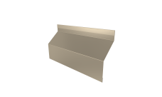 Ламель забора жалюзи Milan Slim стартовая/финишная для калиток и ворот 0,45 Drap TX RAL 1015 светлая слоновая кость