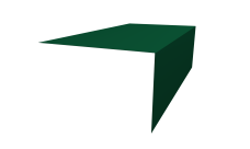 Планка околооконная фальц Grand Line 0,45 Drap ТХ RAL 6005 зеленый мох (3м)