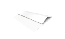 Планка стартово-финишная Экобрус, Экобрус new Grand Line 0,45 PE-Double с пленкой RAL 9003 сигнальный белый (2м)