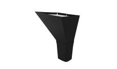 Воронка водосборная прямоугольная Vortex Matt 127мм RAL 9005