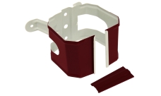 Кронштейн трубы на дерево прямоугольный Vortex RAL 3005