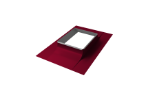 Оклад трубы Длина вдоль ската 2570 х Ширина вдоль карниза 770 0,45 PE RAL 3003 рубиново-красный