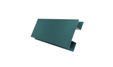 Планка H-образная стыковочная сложная Grand Line 0,45 PE с пленкой RAL 5021 водная синь (2м)