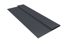 Планка стартовая Блок-Хаус новый Grand Line 0,45 Drap TwinColor RAL 7024 мокрый асфальт (3м)