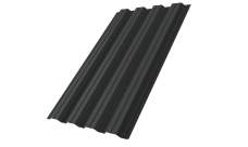 Профнастил НС44A Grand Line 0,5 PurLite Matt RAL 7016 антрацитово-серый