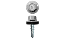 Саморез по металлу Daxmer 4,8х19 (250шт) сверло №2 RAL 9003