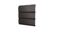 Софит металлический Grand Line центральная перфорация 0,5 PurPro с пленкой RR 32 темно-коричневый