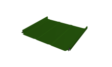 Кликфальц Pro Line Grand Line 0,45 PE с пленкой на замках RAL 6002 лиственно-зеленый