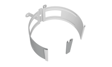 Крепление трубы круглой Vortex Project 146мм на дерево RAL 7004