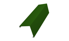 Декоративная накладка на столб универсальная угловая 80х80 для забора жалюзи 0,45 PE RAL 6002 лиственно-зеленый (3м)