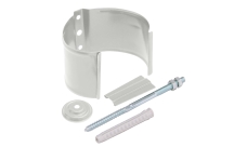 Кронштейн трубы на кирпич GL PU 100 мм RAL 9003 сигнальный белый