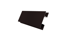 Планка H-образная Экобрус Grand Line 0,5 Сатин матовый ТХ RAL 9005 черный (3м)