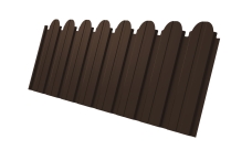 Профнастил C10B фигурный Grand Line 0,4 PE RAL 8017 шоколад