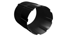 Соединитель трубы GL PU 90 мм RAL 9005 черный
