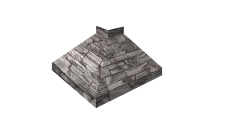 Угол отлива внешний 250 Grand Line 0,45 Принт Элит с пленкой Камень TwinColor