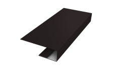 J-Профиль 12мм Grand Line 0,45 PE с пленкой RAL 9005 черный (2м)