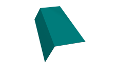 Планка карнизная 120х80 0,45 PE с пленкой RAL 5021 водная синь (2м)