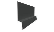 Планка начальная фальц 0,5 Rooftop Бархат RAL 7016 антрацитово-серый (2м)