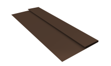 Планка стартовая Блок-Хаус новый Grand Line 0,45 Drap TwinColor RAL 8017 шоколад (2м)