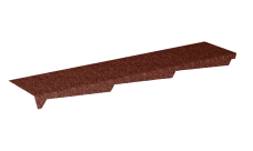 Примыкание к стене резное левое Gerard цвет 231 (1,2м)
