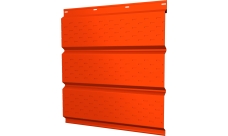 Софит металлический Классик v01 Grand Line полная перфорация 0,45 PE с пленкой RAL 2004 оранжевый