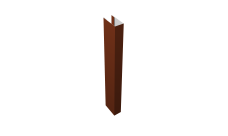 Стойка для забора жалюзи Texas (для калиток и ворот) Grand Line 0,5 Satin RAL 3009 оксидно-красный  (1,8м)