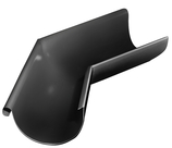 Угол желоба внешний GL PU 135 гр 125 мм RAL 9005 черный