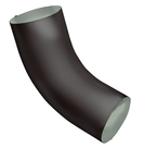 Колено 60 градусов Grand Line ПЭ матовый 90мм RR 32 темно-коричневый