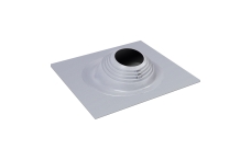 Проходной элемент угловой №6 (200-280мм) +240 силиконовый (металлический окрашенный фланец) серебро