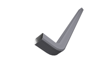 Труба гофрированная Vortex Lite 76х102х3000мм с коленом PE RAL 7004 сигнльный серый