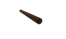 Труба круглая Optima 150 мм 1м RAL 8017