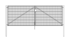 Ворота Light NoLock 1,53х4,0 RAL 6005