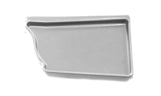 Заглушка правая Vortex 127мм RAL 9003