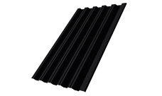 Профнастил НС35R Grand Line 0,5 Satin RAL 9005 черный