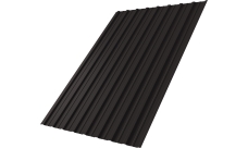 Профнастил С10A Grand Line 0,45 PE-Double RR 32 темно-коричневый