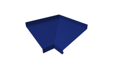 Угол отлива внутренний 200 0,45 PE с пленкой RAL 5002 ультрамариново-синий