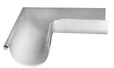 Угол желоба внешний Grand Line PU 90 гр 150 мм RAL 9003 сигнальный белый