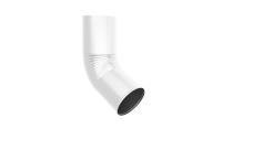 Колено стока Optima 150 мм RAL 9003