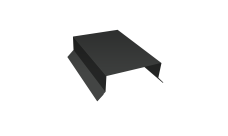 Парапетная крышка прямая 125мм 0,5 Velur X RAL 7016 антрацитово-серый (2,5м)