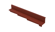 Планка примыкания бокового правая для композитной черепицы Luxard бордо (1,25м)